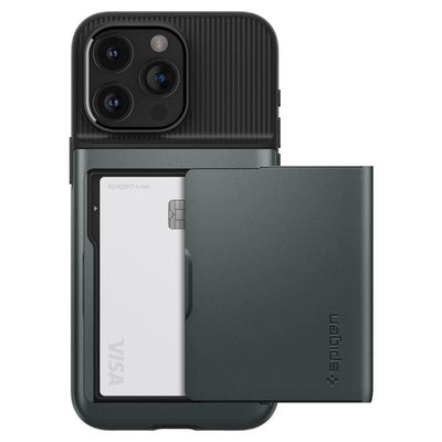 Spigen Slim Armor CS Case for iPhone 15 Pro Max - Dark Green