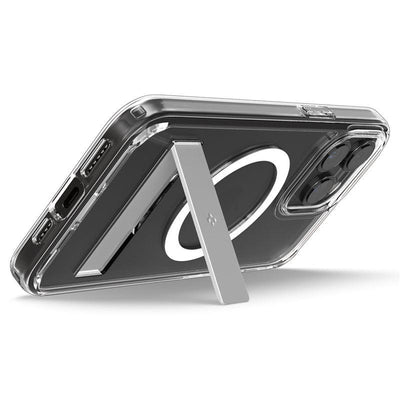 Spigen Ultra Hybrid S MagSafe Case with Stand for iPhone 15 Pro - Transparent