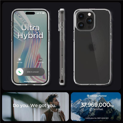 Spigen Ultra Hybrid Case for iPhone 15 Pro Max - Clear Matte