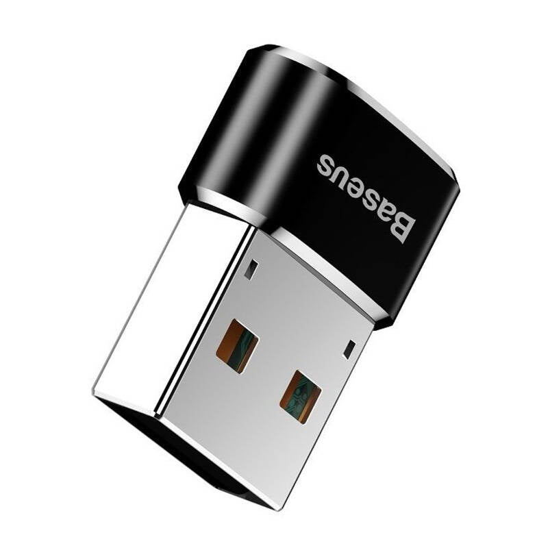 Baseus USB-C to USB-A adapter 3A (Black) - Product Image 4