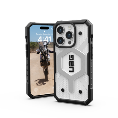UAG Pathfinder MagSafe case for iPhone 15 Pro - transparent