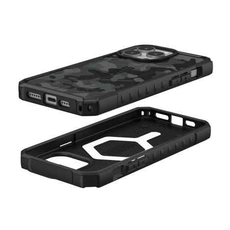 UAG Pathfinder MagSafe case for iPhone 15 Pro Max - black camouflage
