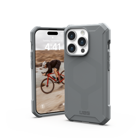 UAG Essential Armor MagSafe case for iPhone 15 Pro - silver