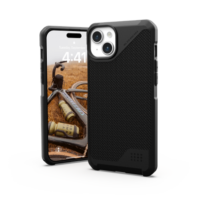 UAG Metropolis LT MagSafe case for iPhone 15 Plus - black kevlar