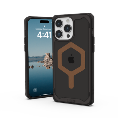 UAG Plyo MagSafe case for iPhone 15 Pro Max - black and brown