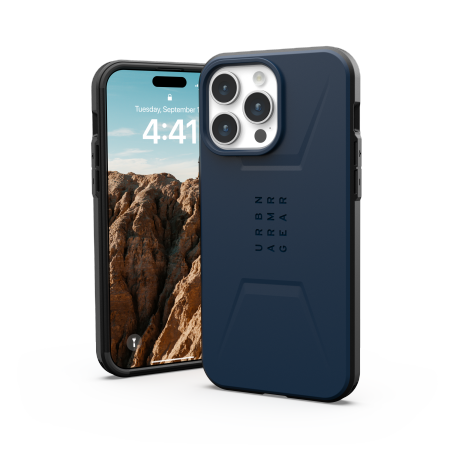 UAG Civilian MagSafe case for iPhone 15 Pro Max - dark blue