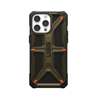 UAG Monarch case for iPhone 15 Pro Max - green kevlar