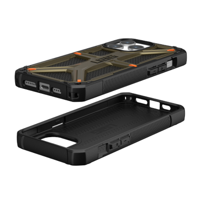 UAG Monarch case for iPhone 15 Pro Max - green kevlar