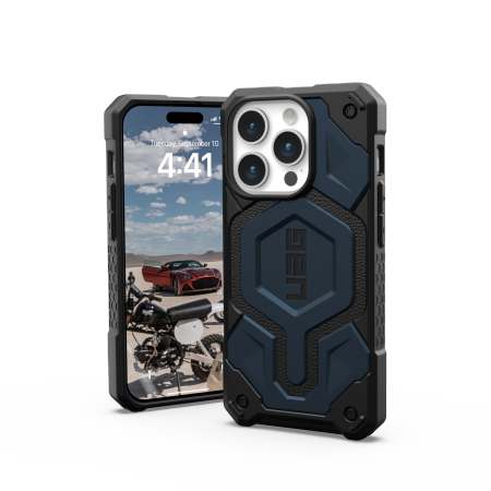 UAG Monarch Pro case with MagSafe for iPhone 15 Pro - dark blue