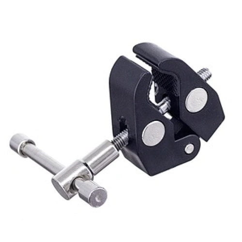 Clamping bracket for mounting accessories with 1/4 and 3/8 inch screw — Hurtel