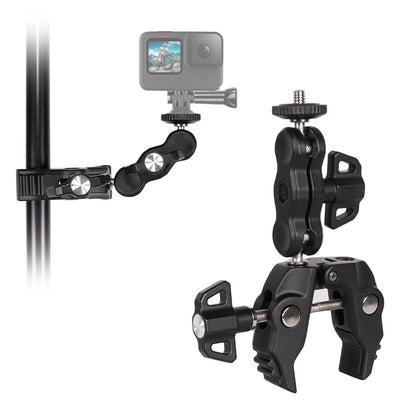Phone and sports camera holder with clamp — Hurtel