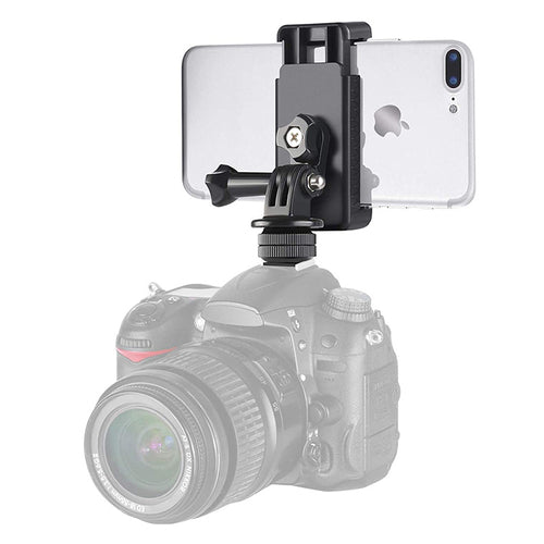 Phone/Sports Camera Holder with Adapter - Black — Hurtel