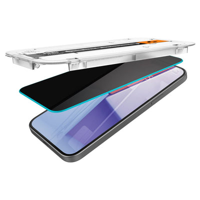 Spigen Glas.tR EZ Fit Privacy Tempered Glass for iPhone 15 Plus