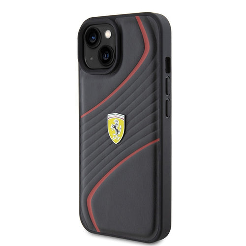 Ferrari FEHCP15SPTWK iPhone 15 6.1" black/black hardcase Twist Metal Logo