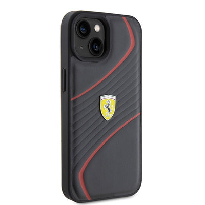Ferrari FEHCP15SPTWK iPhone 15 6.1" black/black hardcase Twist Metal Logo