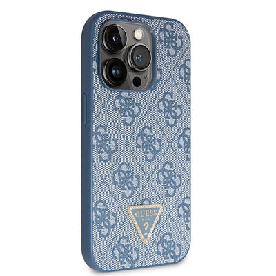 Guess GUHCP15LP4TDSCPB iPhone 15 Pro 6.1" blue/blue hardcase Crossbody 4G Metal Logo