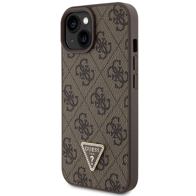 Guess GUHCP15MP4TDSCPW iPhone 15 Plus 6.7" brown/brown hardcase Crossbody 4G Metal Logo