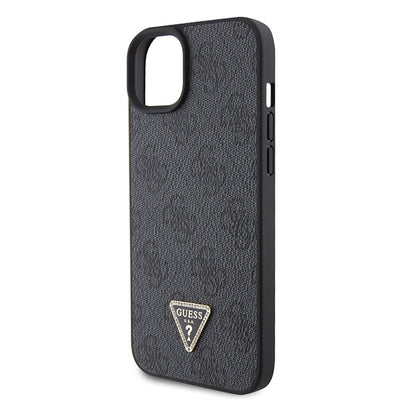Guess GUHCP15SP4TDSCPK iPhone 15 6.1" black/black hardcase Crossbody 4G Metal Logo