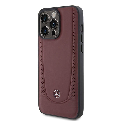 Mercedes MEHCP15LARMRE iPhone 15 Pro 6.1" red/red hardcase Leather Urban Bengale