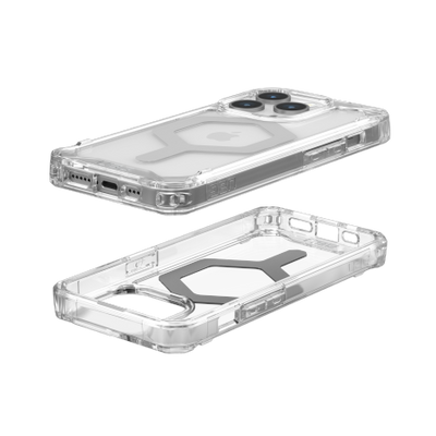 UAG Plyo MagSafe case for iPhone 15 Pro - transparent and silver