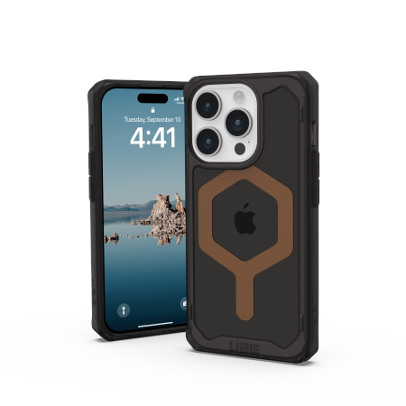 UAG Plyo MagSafe case for iPhone 15 Pro - black and brown