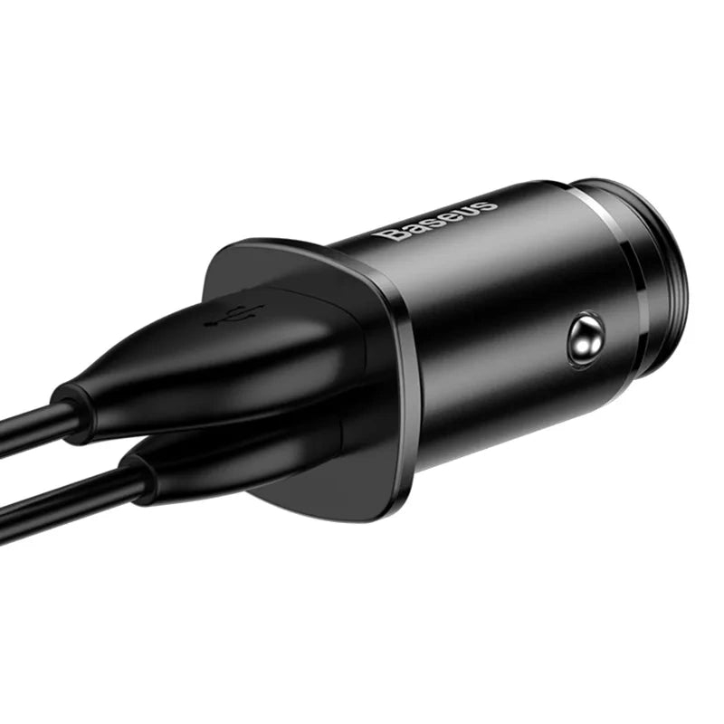Ładowarka samochodowa Baseus Square PPS QC4.0 / PD3.0 5A 30W (czarna) - Product Image 4