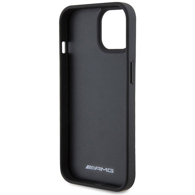 AMG Leather Debossed Lines case for iPhone 15 Plus - black — Mercedes