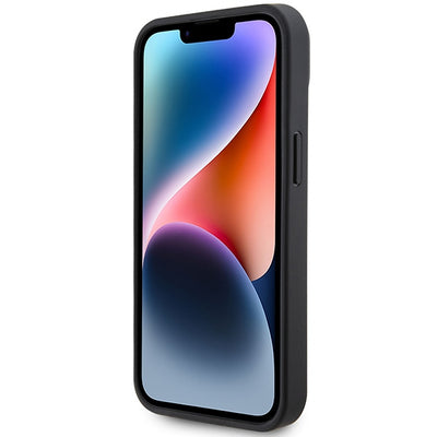 AMG Leather Debossed Lines case for iPhone 15 - black — Mercedes