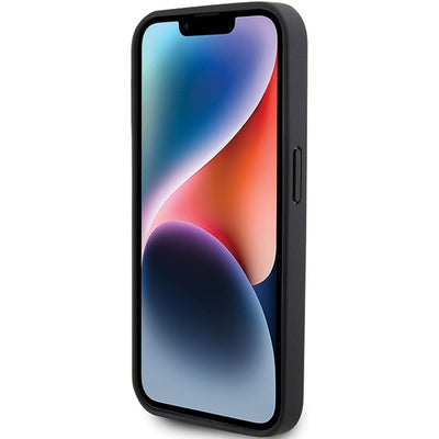 Mercedes Smooth Leather MagSafe case for iPhone 15 Pro - black