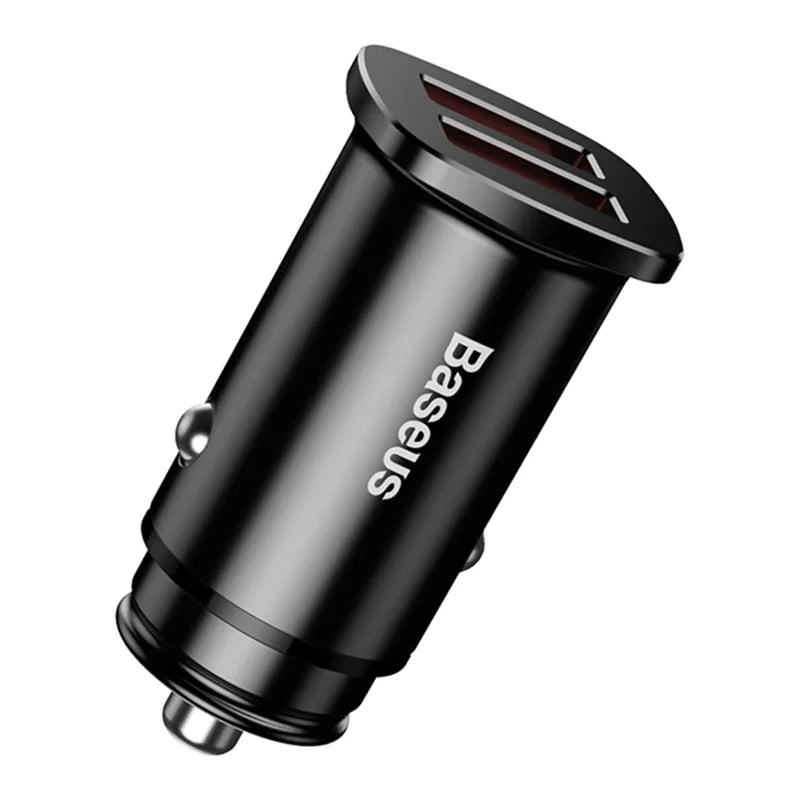 Ładowarka samochodowa Baseus Square 2xUSB QC3.0 5A 30W (czarna) - Product Image 2