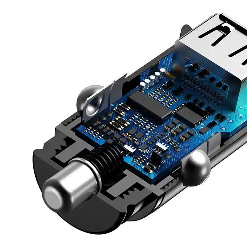 Ładowarka samochodowa Baseus Square 2xUSB QC3.0 5A 30W (czarna) - Product Image 6