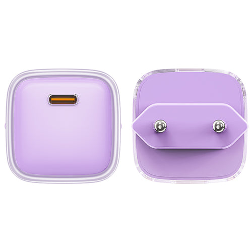 Acefast A53 PD 30W GaN USB-C charger with display - purple