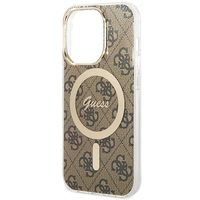 Guess IML 4G MagSafe case for iPhone 15 Pro - brown