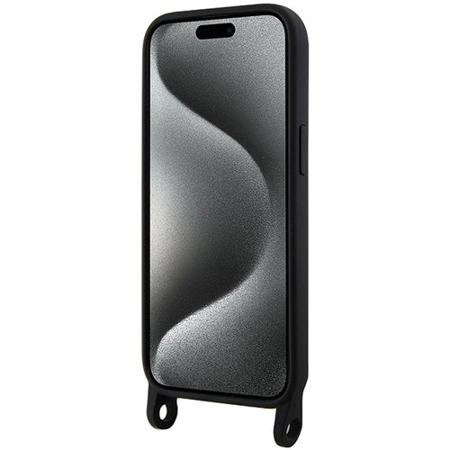Karl Lagerfeld KLHCP15SSCBSCNK iPhone 15 6.1" hardcase black/black Crossbody Silicone Choupette