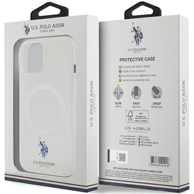 US Polo USHMP15SUCIT iPhone 15 6.1" transparent MagSafe Collection — U.S. Polo Assn.