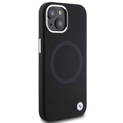 BMW Signature Liquid Silicone MagSafe case for iPhone 15 Plus - black