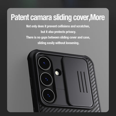 Nillkin CamShield Pro armored case with camera cover for Samsung Galaxy S24+ - green
