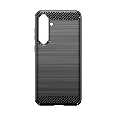 Case for Carbon Case Samsung Galaxy S24+ flexible silicone carbon cover - black — Hurtel