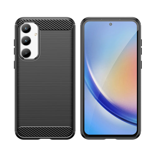 Carbon Case for Samsung Galaxy A35 - black — Hurtel
