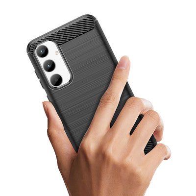 Carbon Case for Samsung Galaxy A35 - black — Hurtel