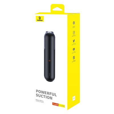 Baseus A0 Pro 4000Pa HEPA Cordless Car Vacuum Cleaner - Black