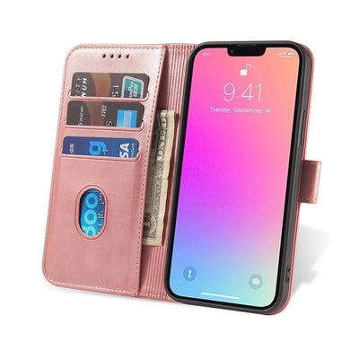 Magnet Case for Samsung S24 Plus with flap and wallet - pink — Hurtel