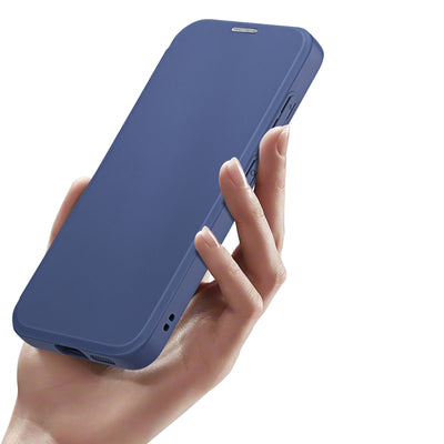 Dux Ducis Skin X Pro case for Samsung S24+ with magnetic ring and flap - blue