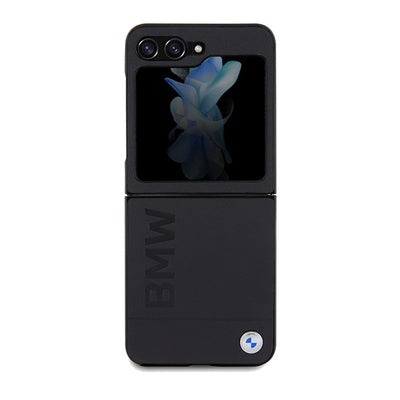 BMW Leather Hot Stamp case for Samsung Galaxy Z Flip 5 - black