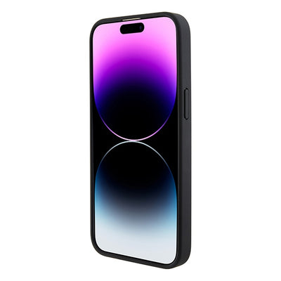 Ferrari Perforated Waves Metal Logo case for iPhone 15 Pro - red