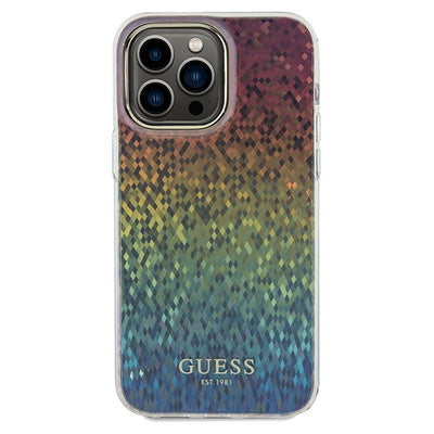 Guess IML Faceted Mirror Disco Iridescent case for iPhone 13 Pro / 13 - multicolor