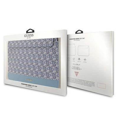 Guess GCube Stripes case for a 14" laptop - blue
