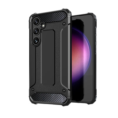 Hybrid Armor case for Samsung Galaxy S24+ armored - black — Hurtel