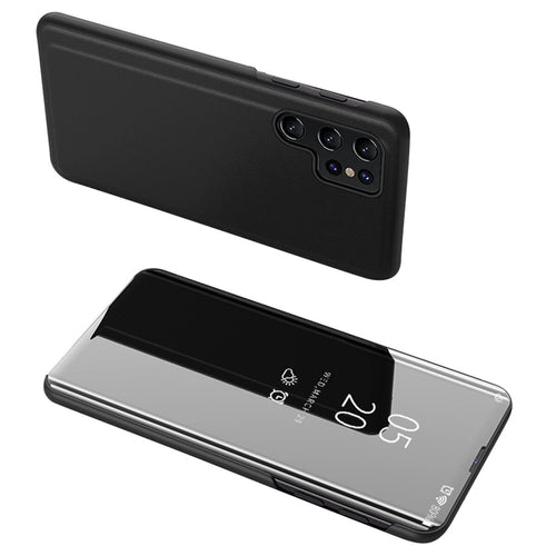 Clear View Case for Xiaomi POCO C65 / Redmi 13C with flap - black — Hurtel