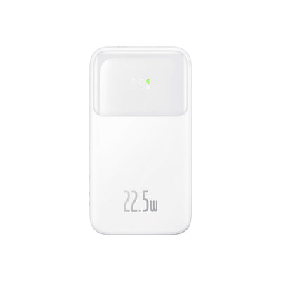 Baseus Comet Series powerbank with display 10000mAh 22.5W - white + USB-A - USB-C cable